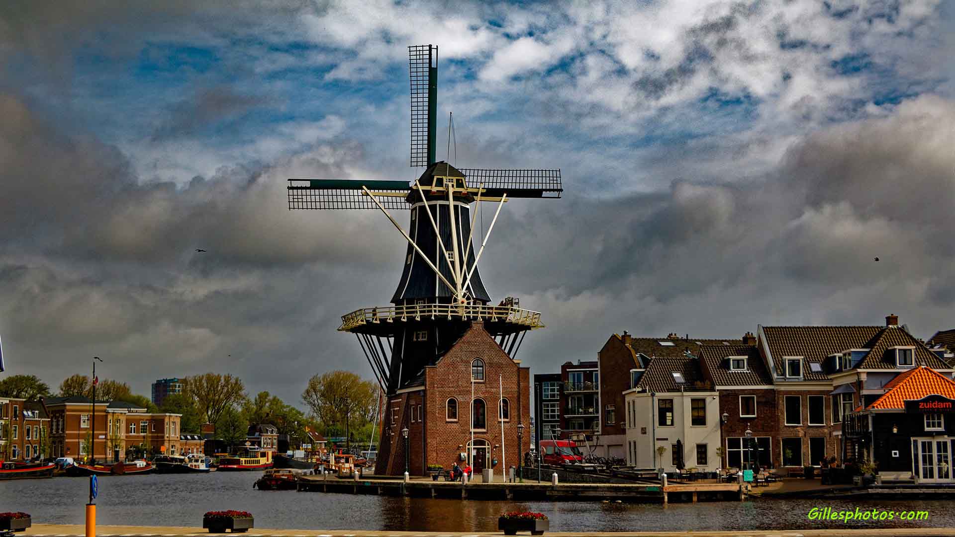 Avril 2018 : Moulin à vent à Amsterdam en Hollande